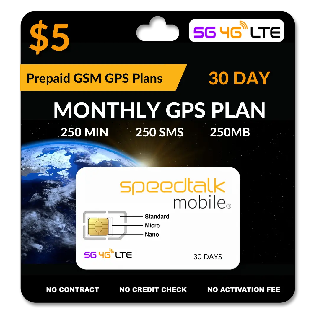 $5 A Month GPS Tracker Plan