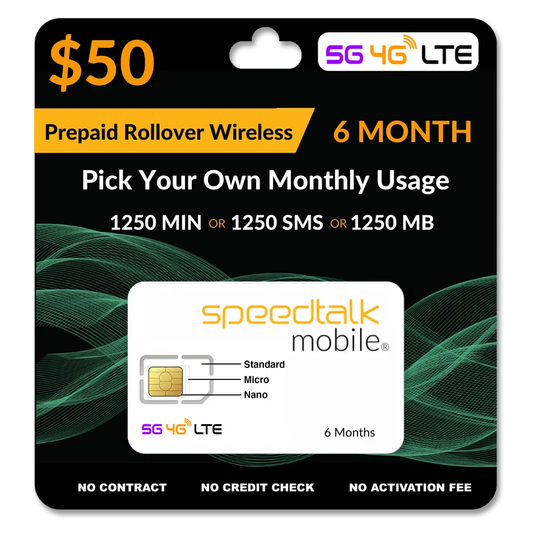 $50 For 6 Months ROLLOVER SmartPhone Plans
